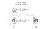 Угловая шлифмашина Metabo W 1100-125 (601237010)